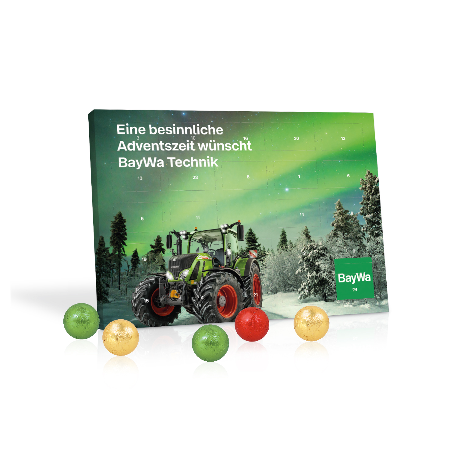 Tisch-Adventskalender mit Fairtrade® Schokolade