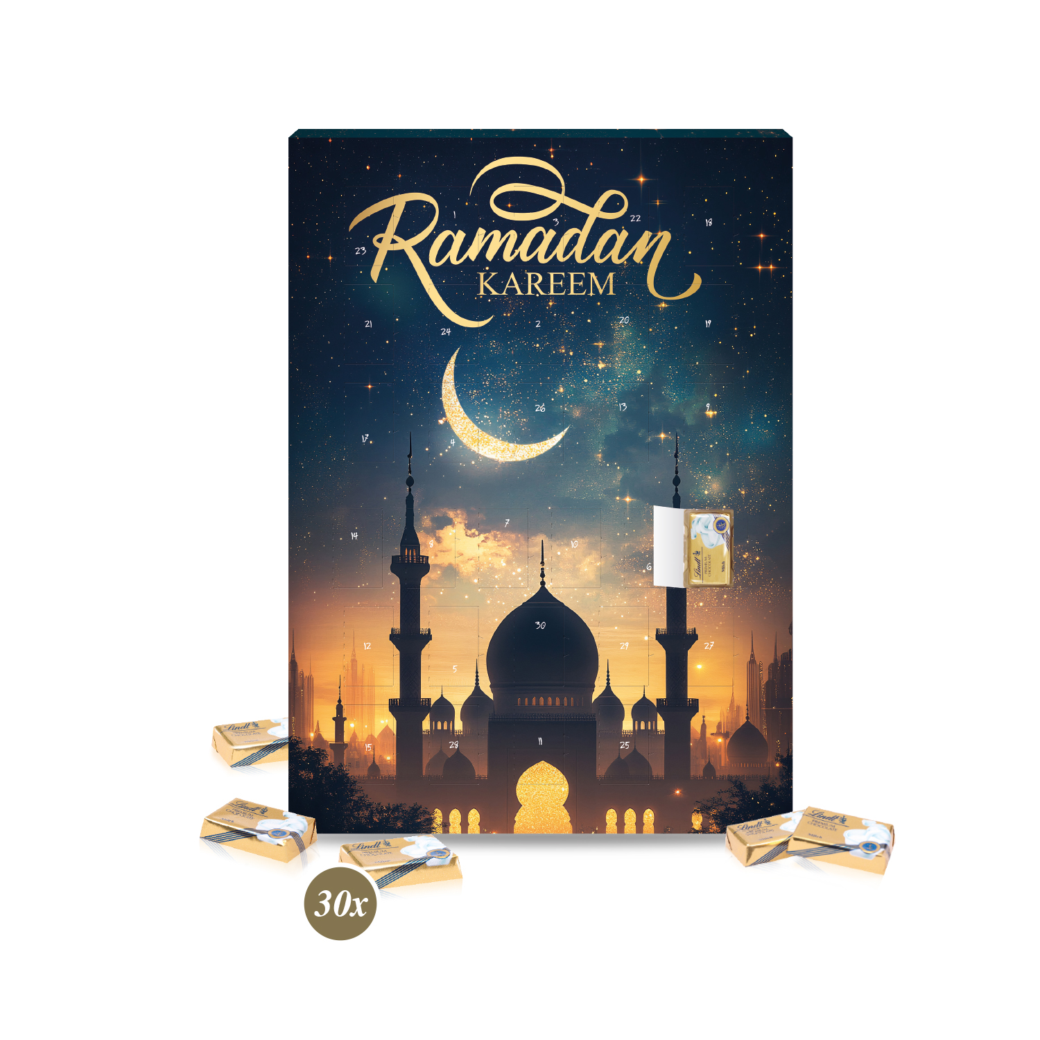 Ramadan-Kalender mit Lindt Schokolade