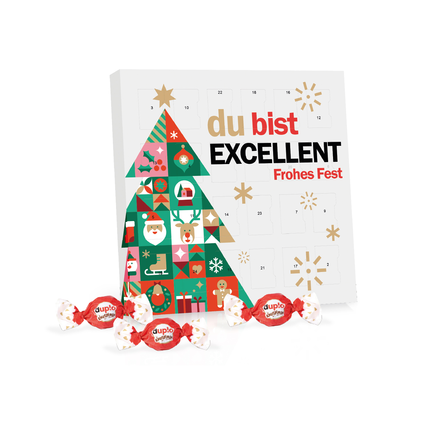 Tisch-Adventskalender duplo