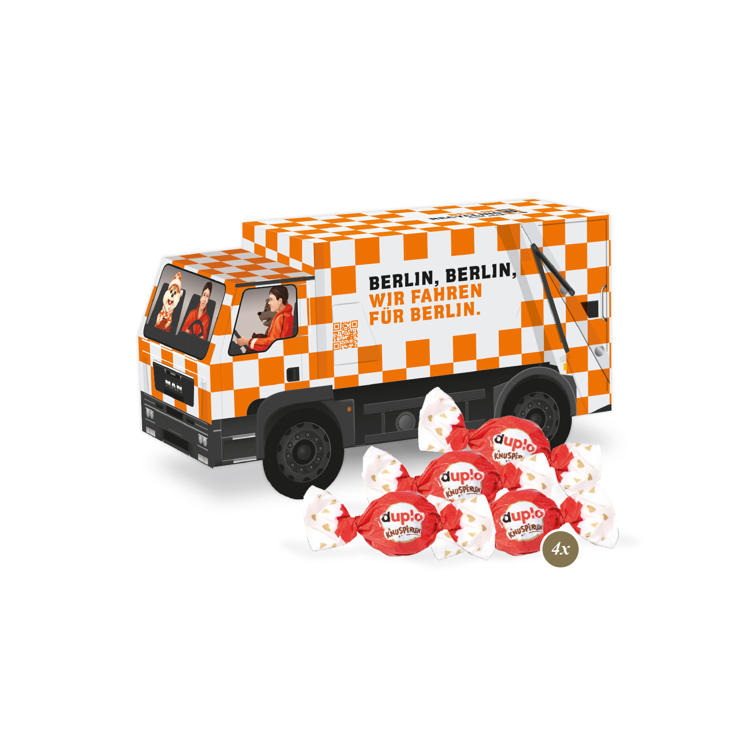 3D Präsent "LKW" mit duplo Knusperlen