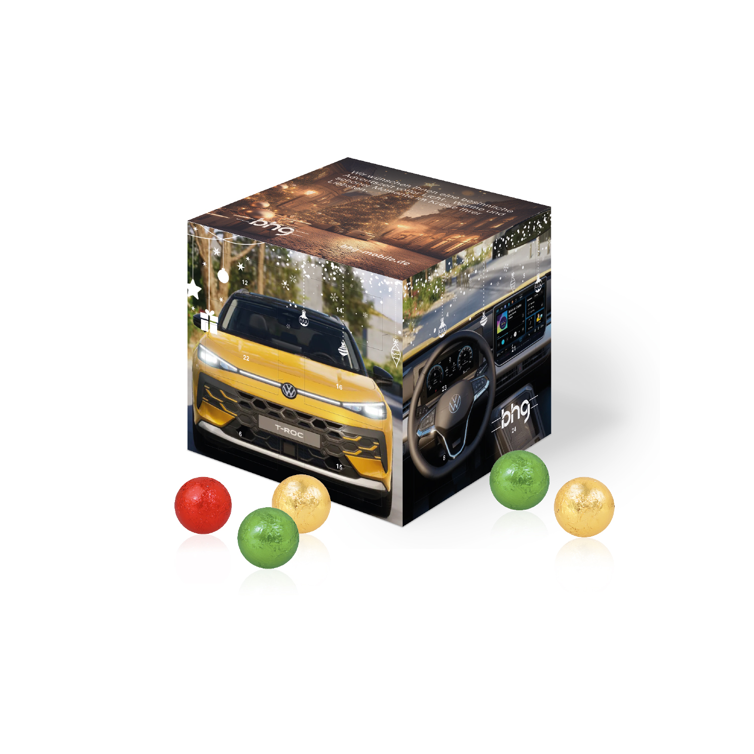 Adventskalender "Cube" mit Fairtrade® Schokolade