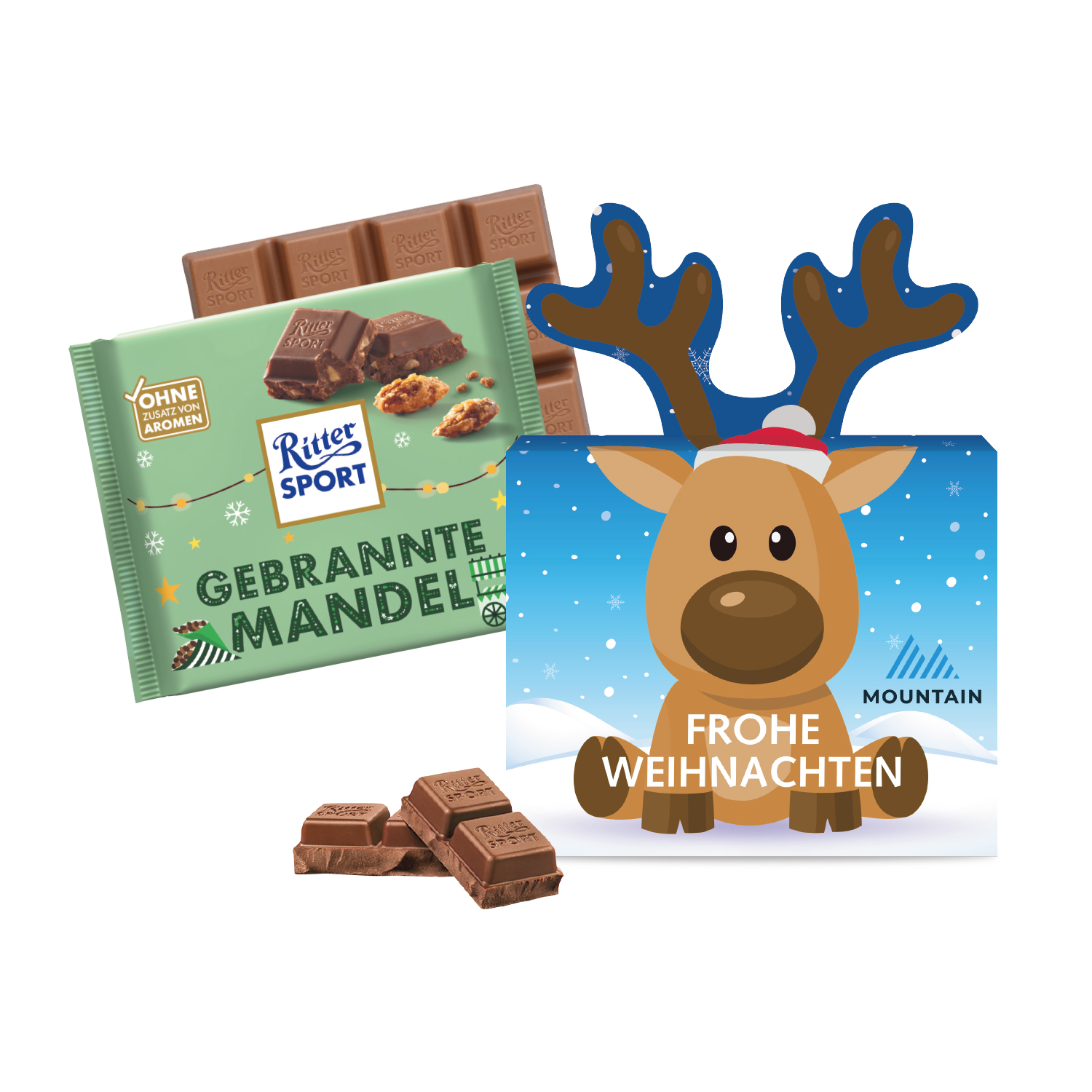 Schokotafel Ritter SPORT „Rentier“