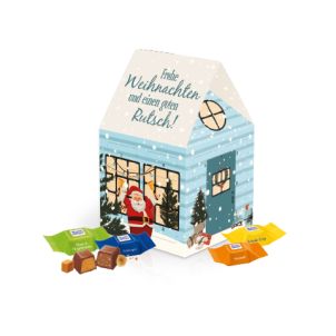 Adventskalender "Haus" mit Ritter SPORT Schokowürfel