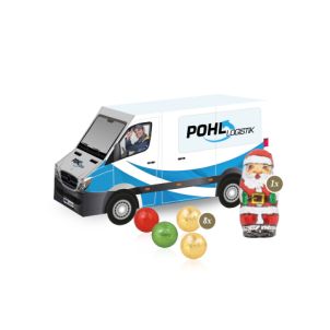 3D Präsent "Transporter" mit Fairtrade® Schokolade
