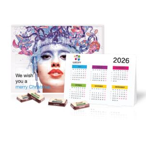 „2 in 1“ Marken-Adventskalender Sarotti mit Jahresplaner