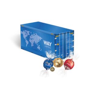 3D Präsent "Container" mit Lindor Pralinés
