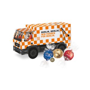 3D Präsent "LKW" mit Lindor Pralinés