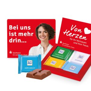 GRUßKARTE MIT RITTER SPORT SCHOKOLADE