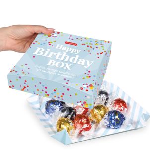 PRÄSENTBOX MIT LINDT LINDOR PRALINÉS