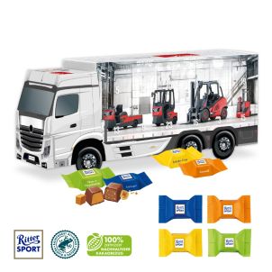 3D Adventskalender LKW mit Ritter SPORT Schokowürfel