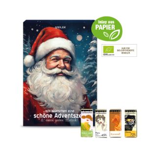 Adventskalender mit Zotter Schokolade