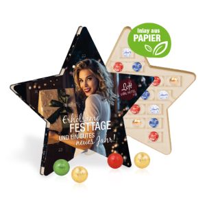 Adventskalender "Stern" mit Fairtrade® Schokolade