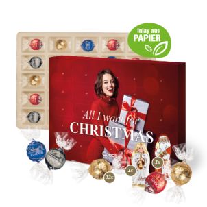 Adventskalender Lindt Lindor mit Santa & Engel