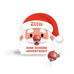 Weihnachtsmann mit Lindt Lindor Kugel