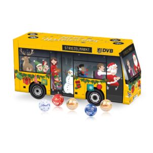 3D Adventskalender "Bus" mit Lindt Schokolade