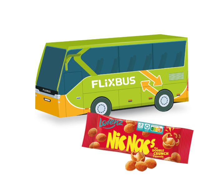 3D Präsent "Bus" mit Lorenz Nic Nac's
