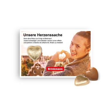 Schokokarte mit Lindt Herz