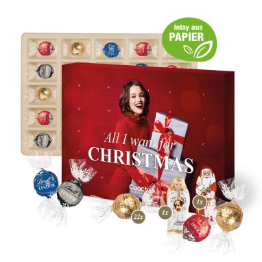 Adventskalender Lindt Lindor mit Santa & Engel