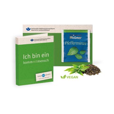 Werbe-Klappkarte mit Premium-Tee