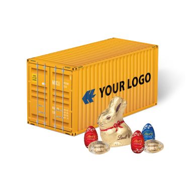 3D Präsent Container Ostern mit Schokoladenmischung von Lindt
