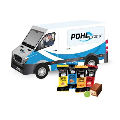 3D Präsent "Transporter" mit Lindt HELLO Mini