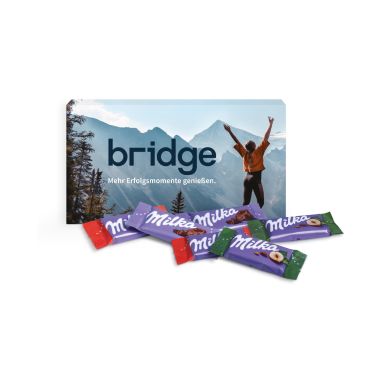 Milka Schokotäfelchen in Präsentbox
