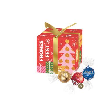 Präsent "Feine Bescherung" mit Lindor Pralinés