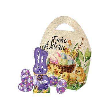Premium Osterei mit Schokolade von Milka