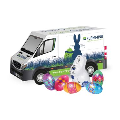 3D Präsent Transporter Ostern mit Schokoladenmischung von Klett