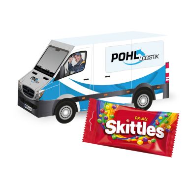 3D Präsent "Transporter" mit Skittles®