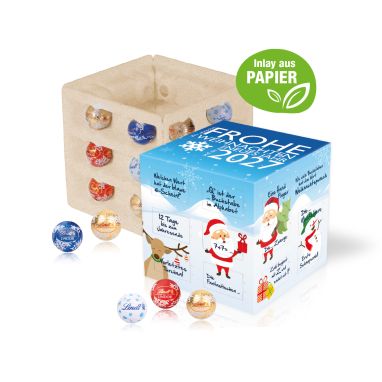 Adventskalender Lindt "Cube" mit Papier-Inlay