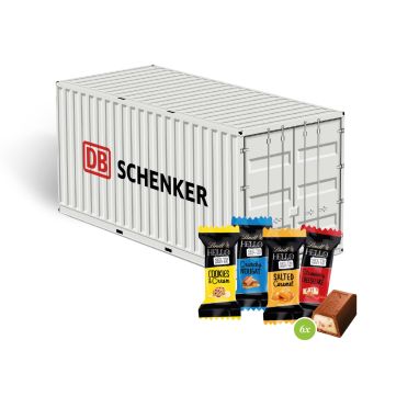 3D Präsent "Container" mit Lindt HELLO Mini