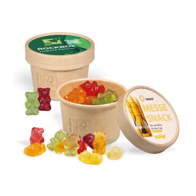 Werbe-Fruchtgummi Paperbox mit Einleger