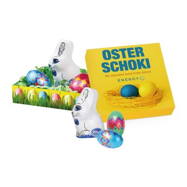 Kleines Osternest mit Klett Schokolade
