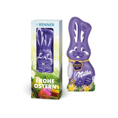 Milka Schmunzelhase In Der Werbebox, 45 g