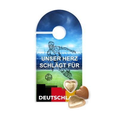 Schokokarte "T&uuml;ranh&auml;nger" mit Lindt Herz