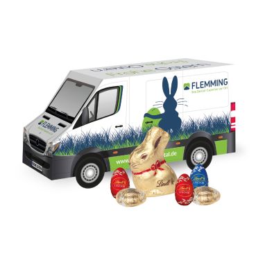 3D Präsent Transporter Ostern mit Schokoladenmischung von Lindt