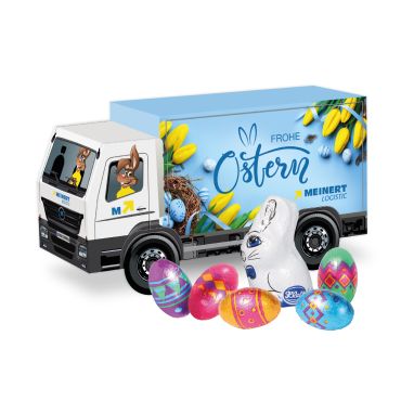 3D Präsent LKW Ostern mit Schokoladenmischung von Klett