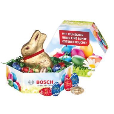 Gro&szlig;es Osternest mit Schokolade von Lindt