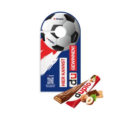 duplo Werbekarte "T&uuml;ranh&auml;nger"