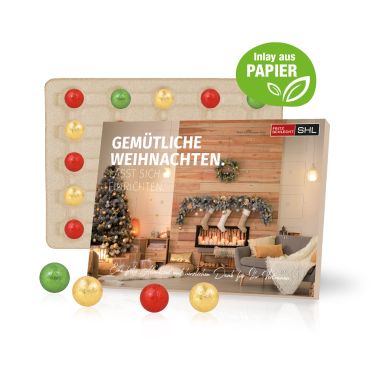 Tisch-Adventskalender mit Fairtrade&reg; Schokolade