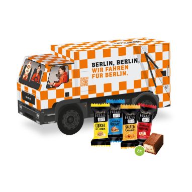 3D Pr&auml;sent "LKW" mit Lindt HELLO Mini