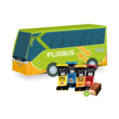 3D Pr&auml;sent "Bus" mit Lindt HELLO Mini