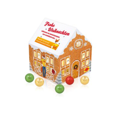 Adventskalender "Weihnachtshaus" Classic mit Fairtrade&reg; Schokolade