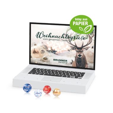 Adventskalender "Laptop" mit Lindt Minis
