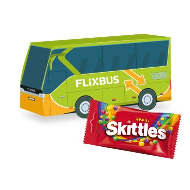 3D Pr&auml;sent "Bus" mit Skittles&reg;
