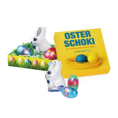 Kleines Osternest mit Klett Schokolade