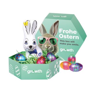 Gro&szlig;es Osternest mit Klett Schokolade