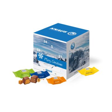 Adventskalender "Cube" mit Ritter SPORT Schokow&uuml;rfel