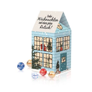 Adventskalender Haus "XL" mit Lindt Schokolade